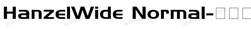 HanzelWide Normal字体转换